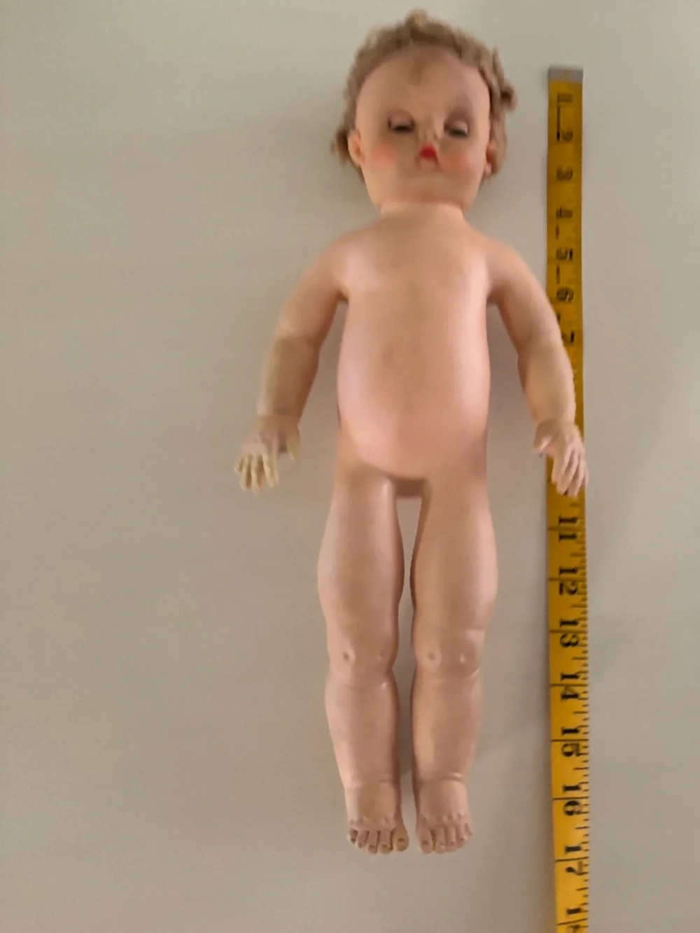 Vintage 1950's Rubber Doll - 17 inch length